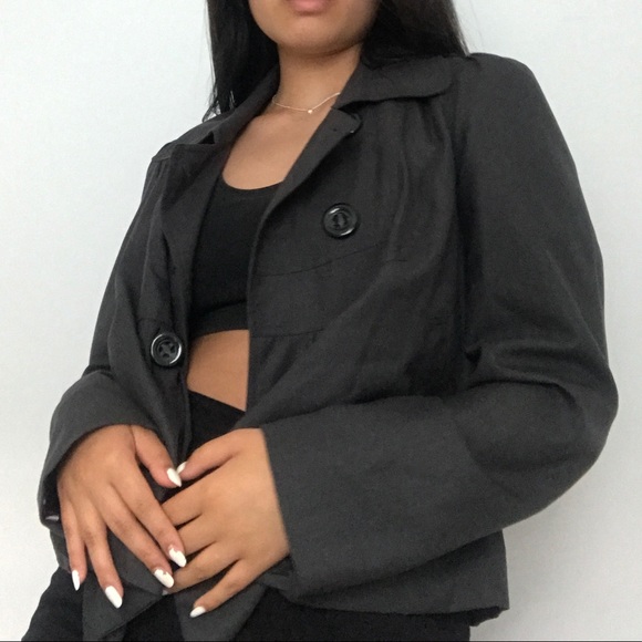 vintage grey blazer - Picture 2 of 5